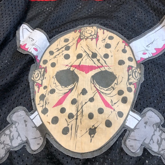 Vintage Jason Halloween hockey jersey shirt Costume Unisex Medium #13 - Picture 3 of 11